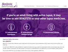 Tablet Screenshot of benlysta.com